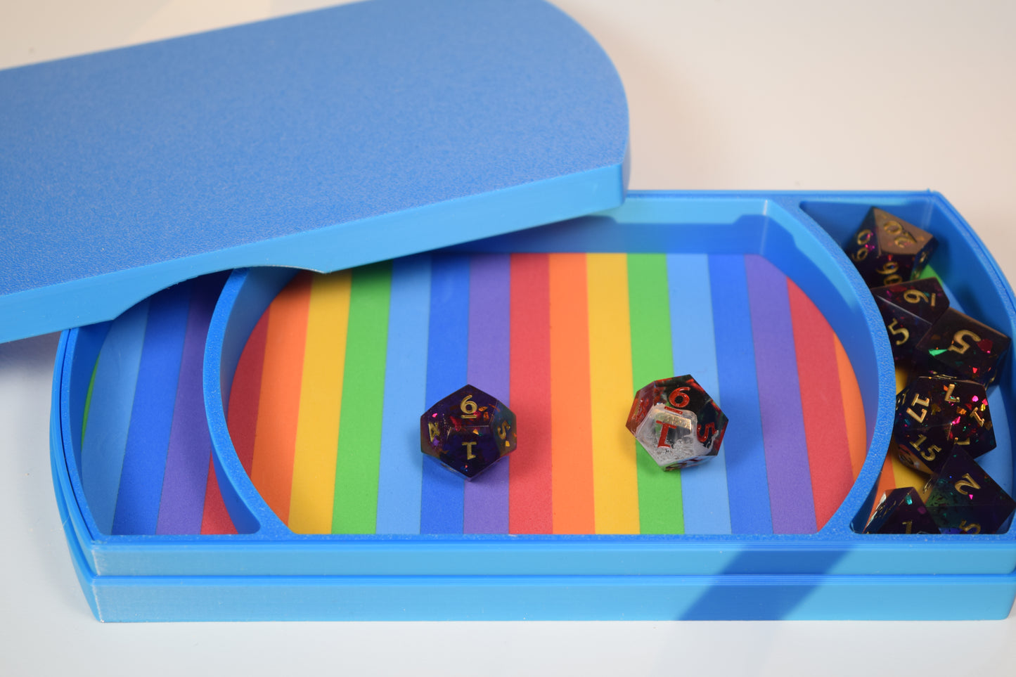 Blue Rolling Tray, No Dice